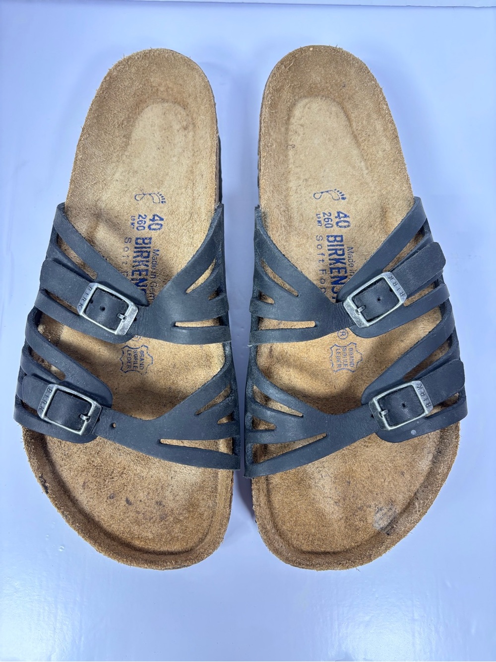 Birkenstock Women's Black Strappy Sandals